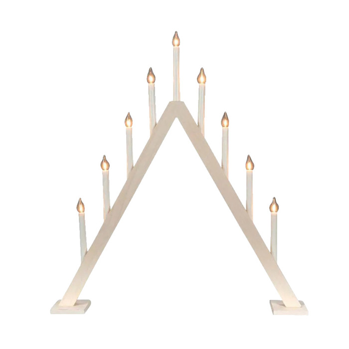 Adventsljusstake 9-armad Vitbets Konstsmide